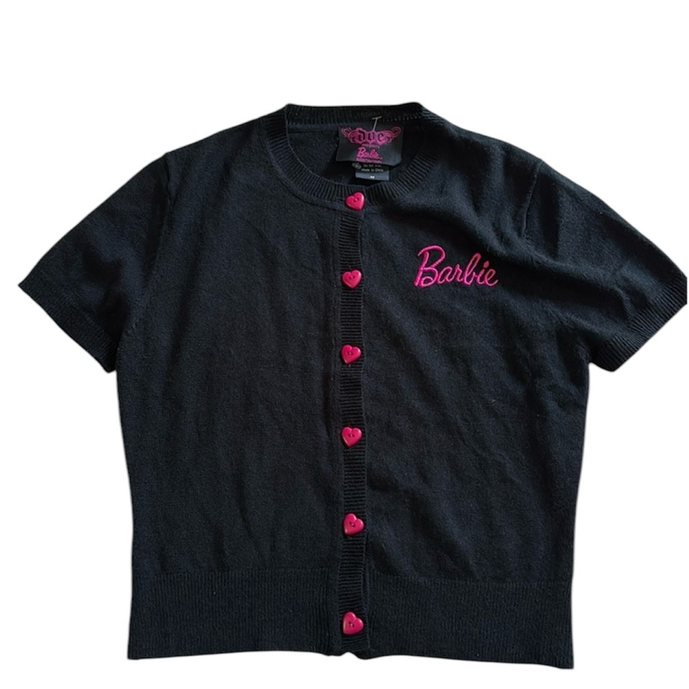 Mattel Barbie cardigan crop top sweater